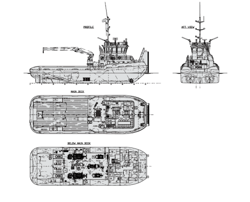 Skylift Marine Flore Workboat Tugboat